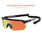 Ergodyne AEGIR-MI, Safety Glasses, Orange Mirror Lens, Matte Black Frame, Half-Frame AEGIR-MI - alternate 9